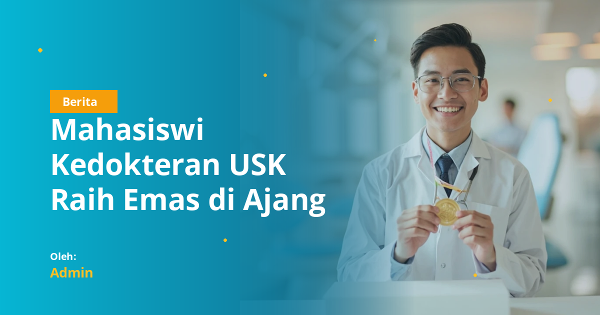 Mahasiswi Kedokteran USK Raih Emas di Ajang Inovasi Internasional Shanghai 2026