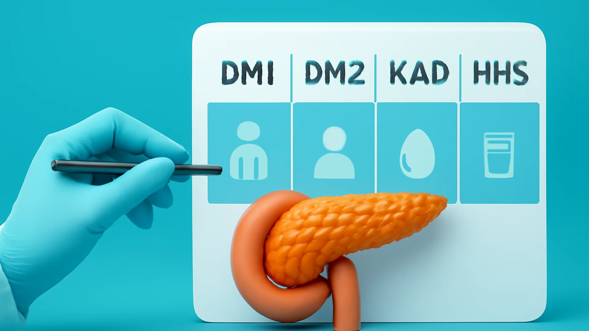 Tabel: DM1 vs DM2 vs KAD vs HHS